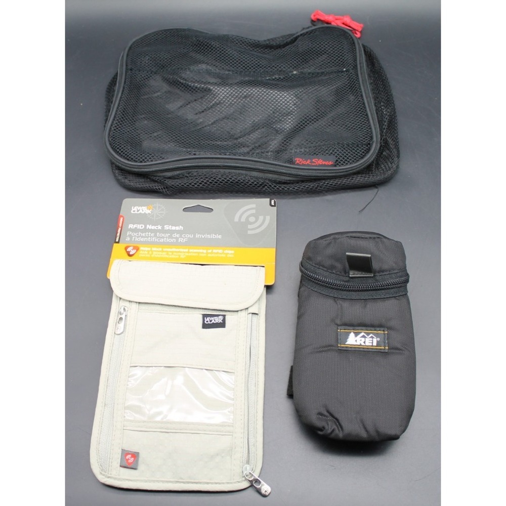 Travel Organizer Lot Eagle Creek Pack-It REI Rick Steves NWT Lewis N Clark RFID - Picture 2 of 10